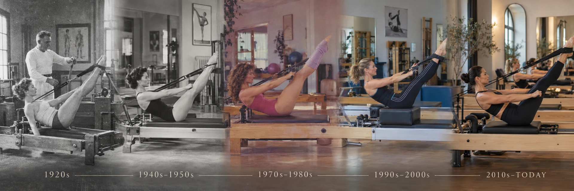 The history of Reformer Pilates, from Joseph Pilates in the 1920s to a modern studio today